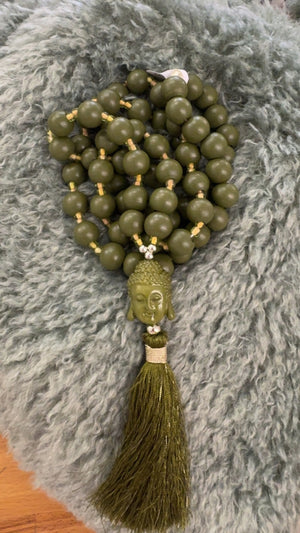 Bild in Slideshow öffnen, Buddha Kette Holz
